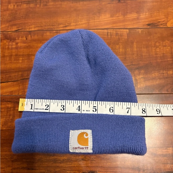 Carhartt Acrylic Hat Knit Cuffed Beanie Purple Violet Lavender Youth Unisex - Picture 6 of 7